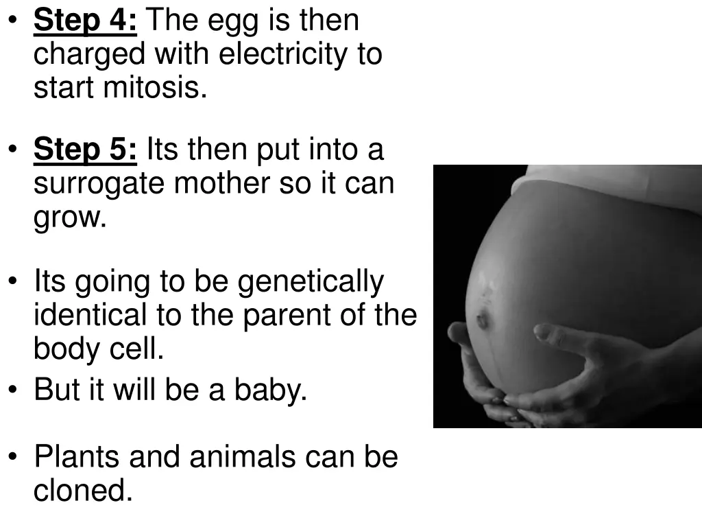 step 4 the egg is then charged with electricity