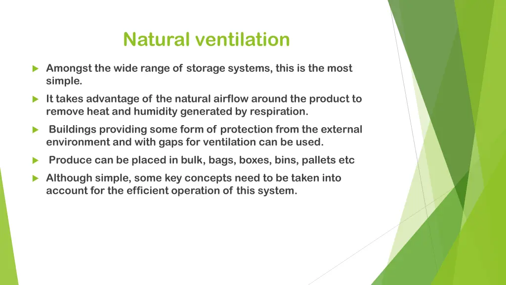 natural ventilation