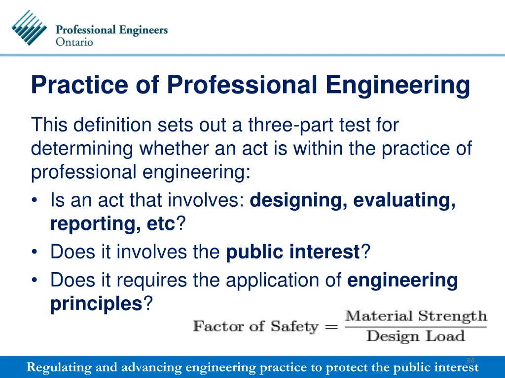 practice of professional engineering