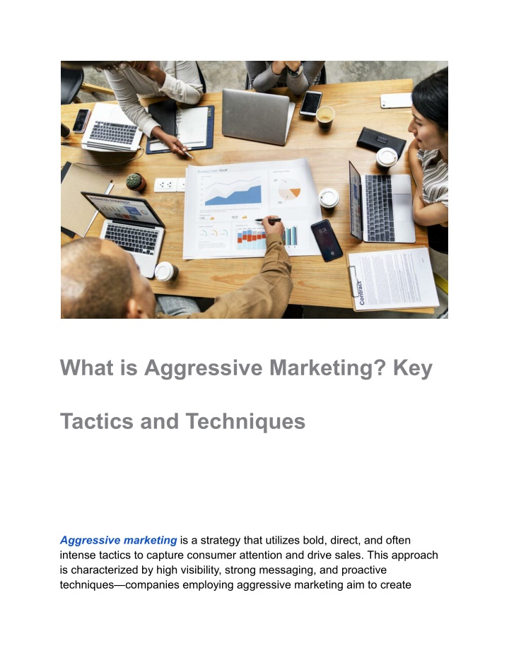 what is aggressive marketing key