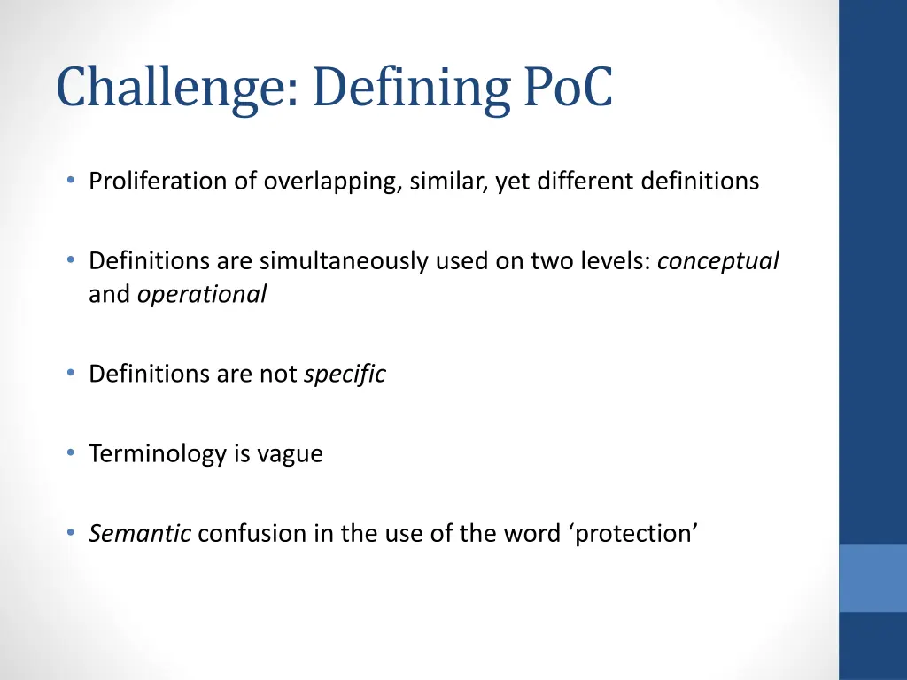 challenge defining poc 2