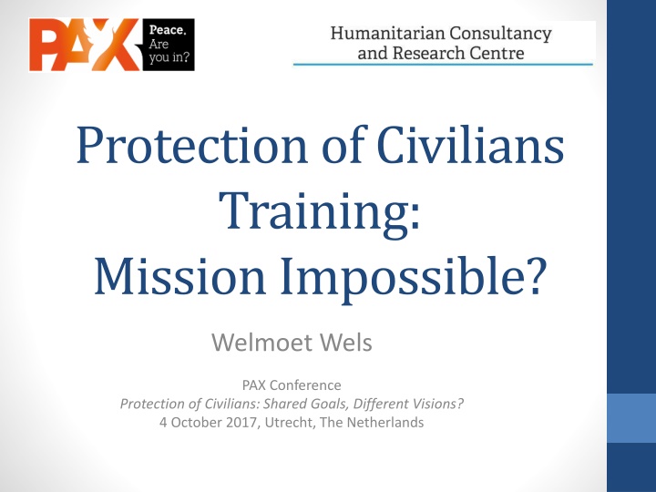 protection of civilians training mission