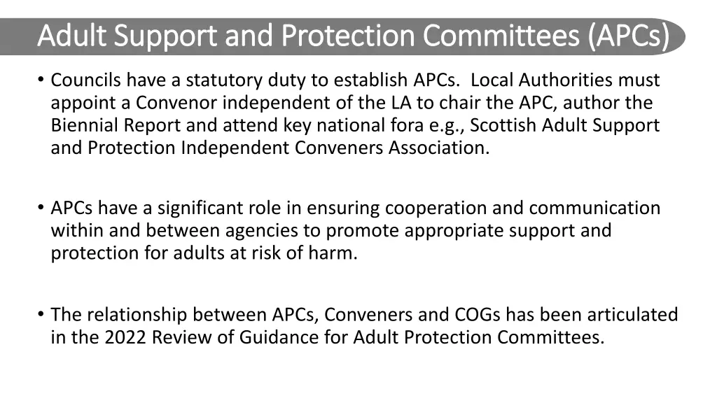 adult support and protection committees adult