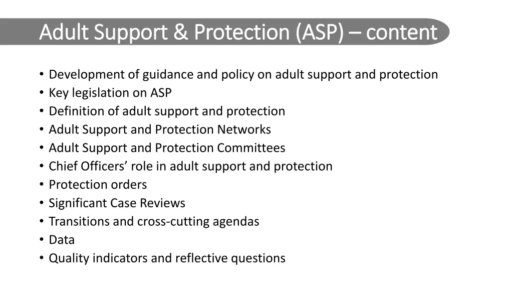 adult support protection asp adult support