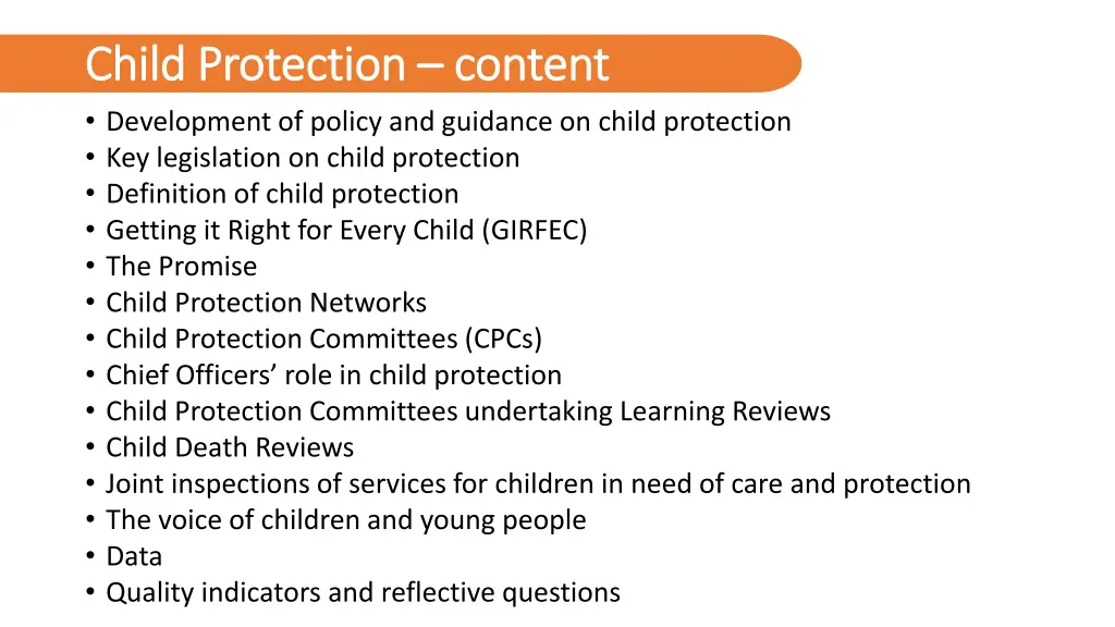 child protection child protection content