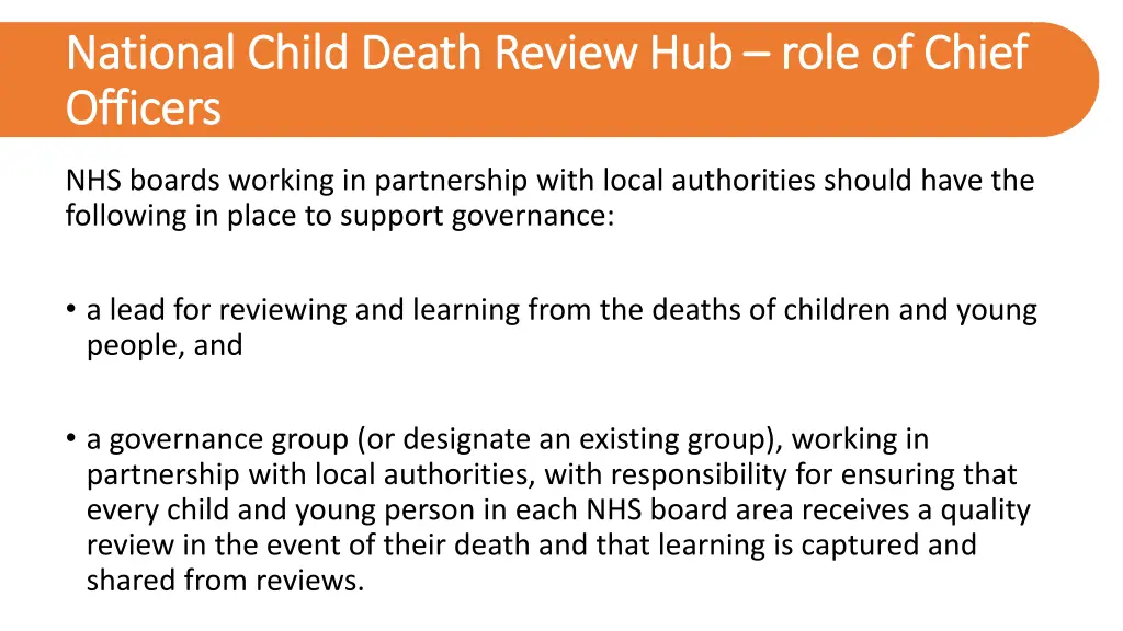 national child death review hub national child