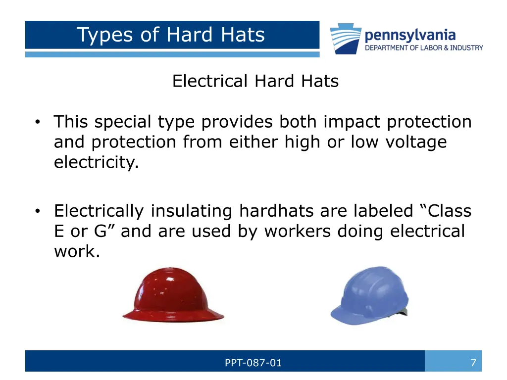 types of hard hats 1