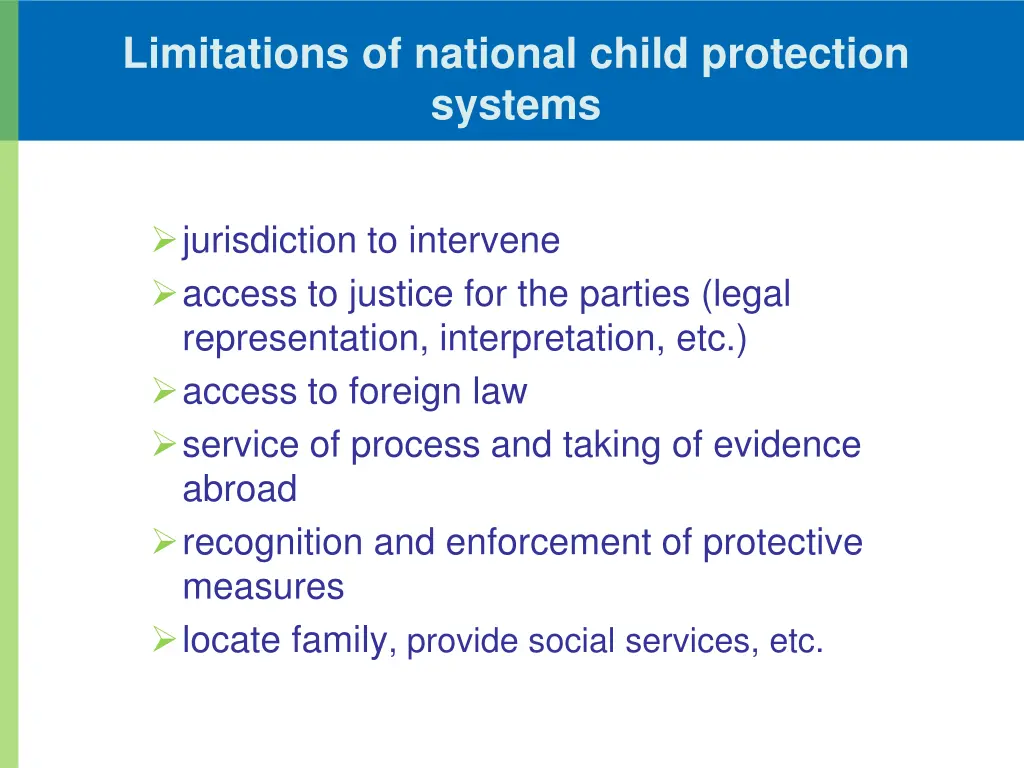 limitations of national child protection systems