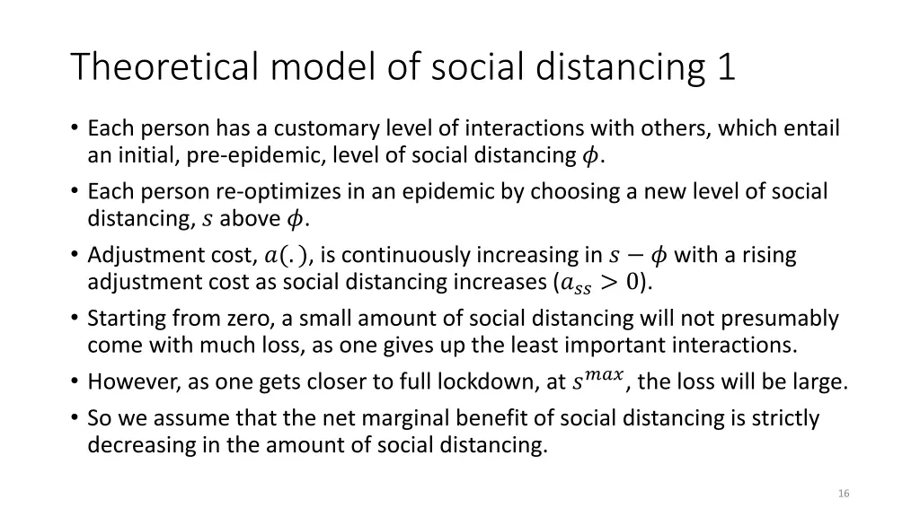 theoretical model of social distancing 1