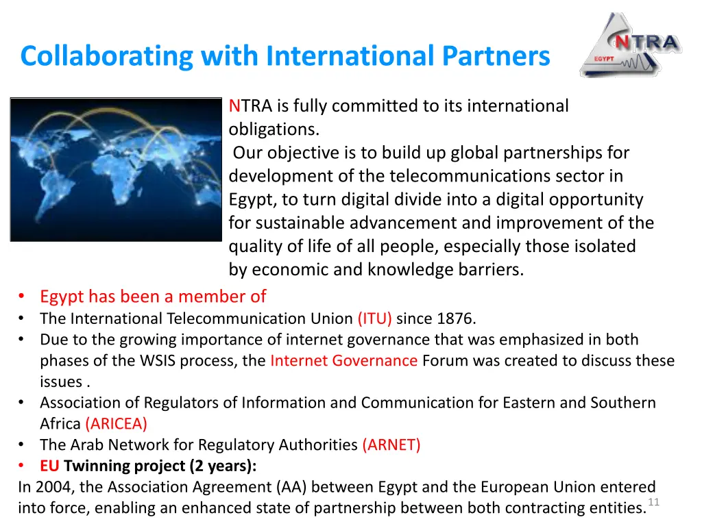 collaborating with international partners