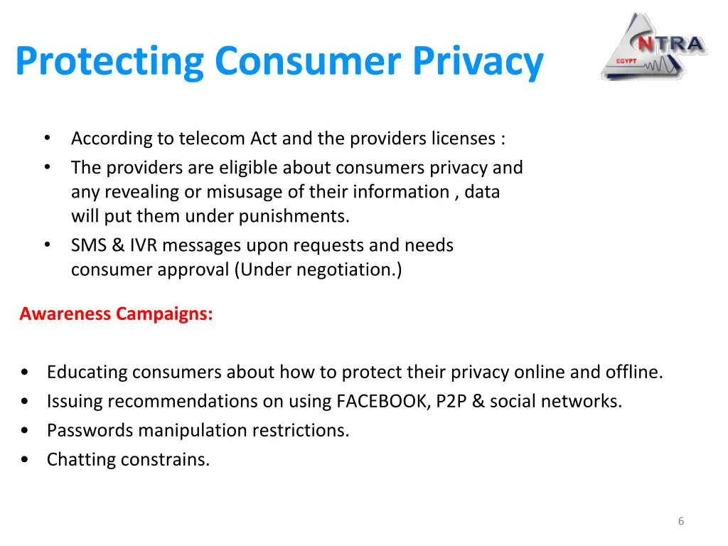 protecting consumer privacy