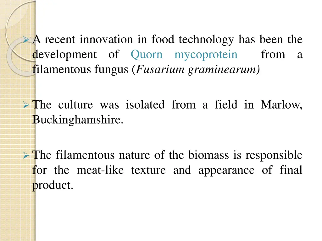 a recent innovation in food technology has been