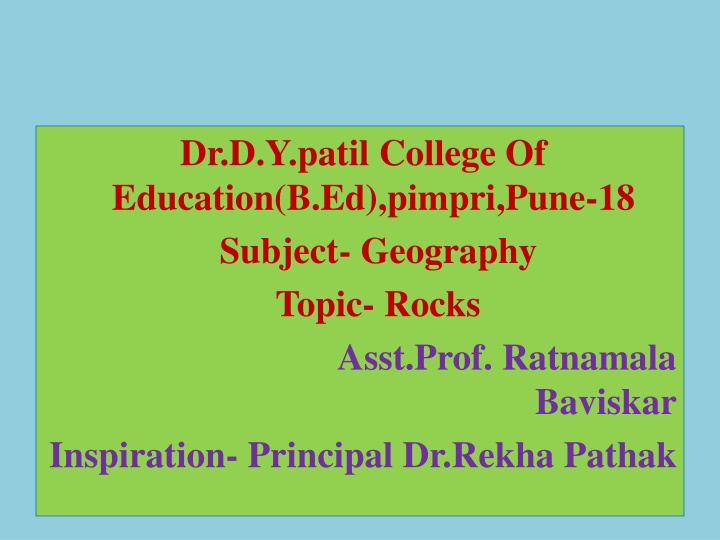 dr d y patil college of education b ed pimpri