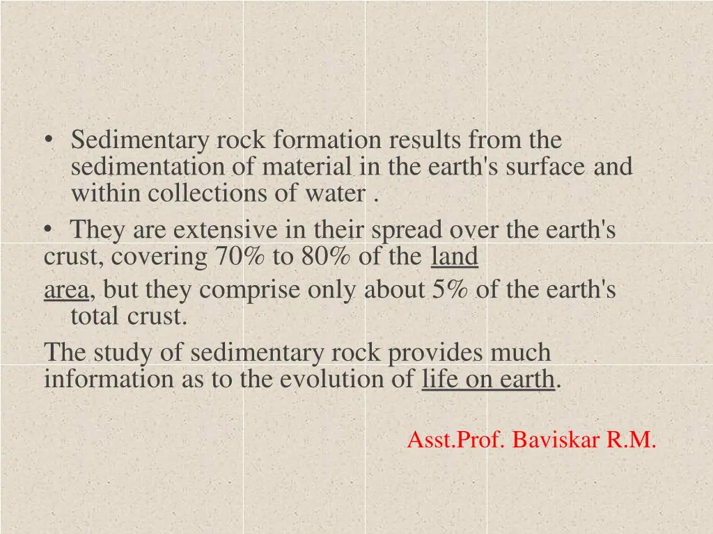 sedimentary rock formation results from