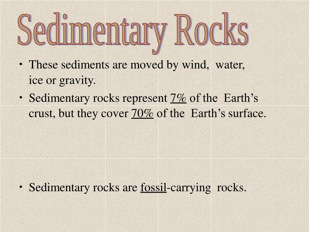 these sediments are moved by wind water