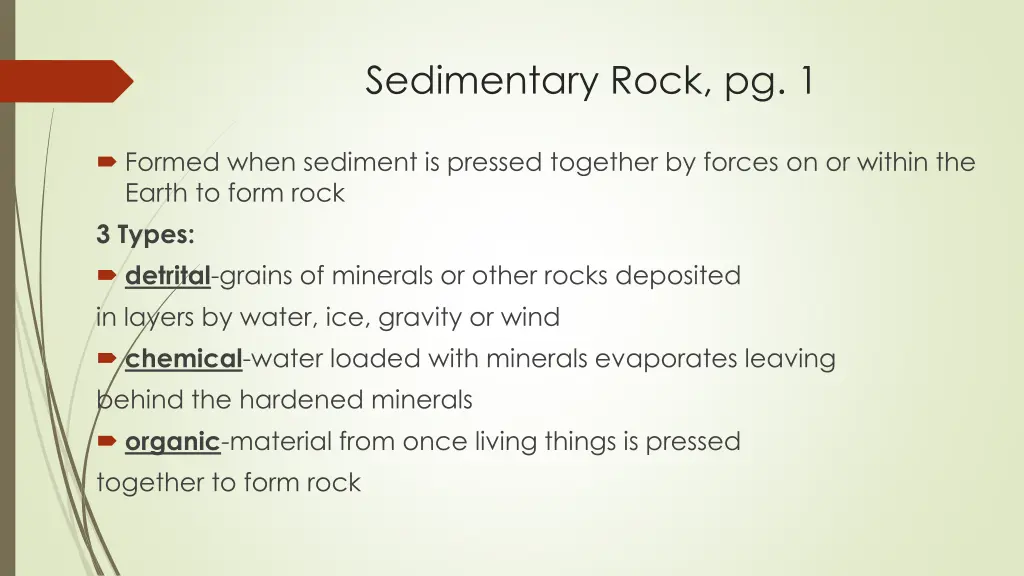 sedimentary rock pg 1