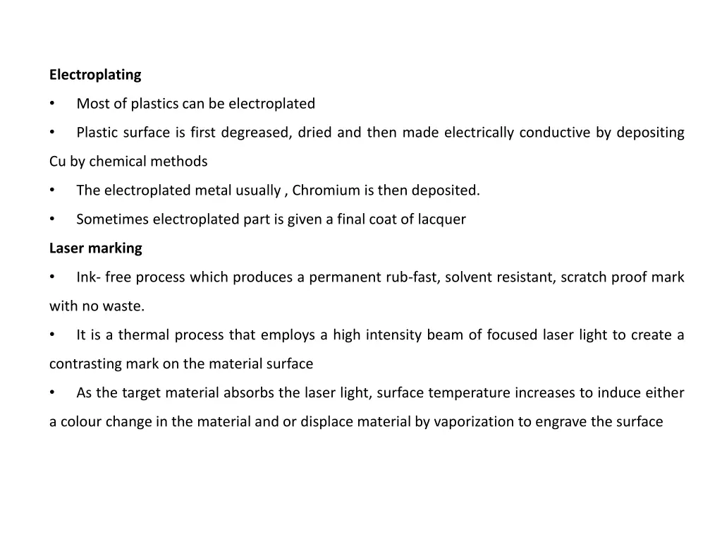 electroplating