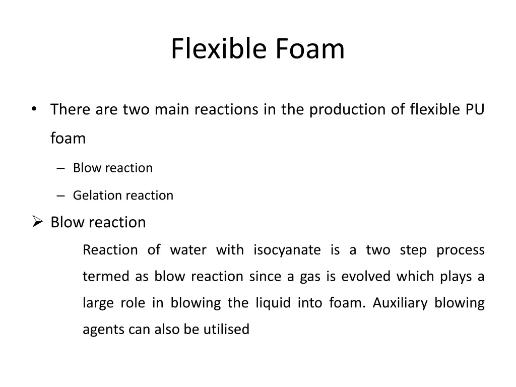 flexible foam