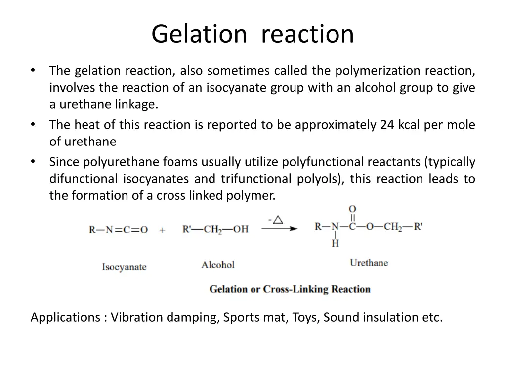 gelation reaction