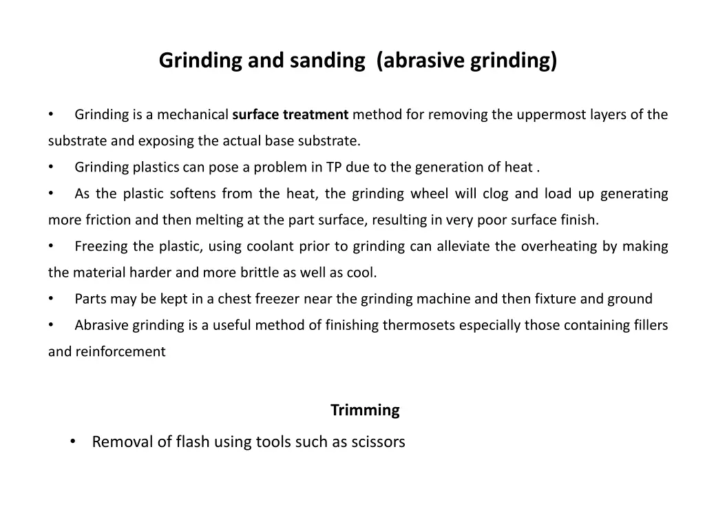 grinding and sanding abrasive grinding