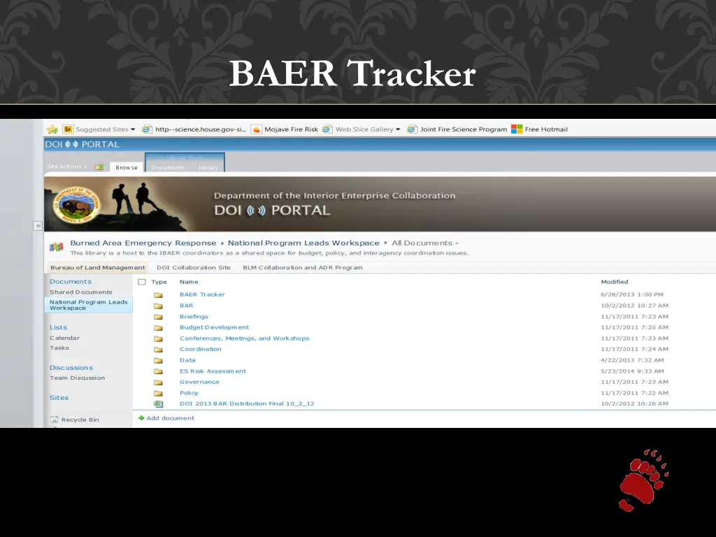 baer tracker 1