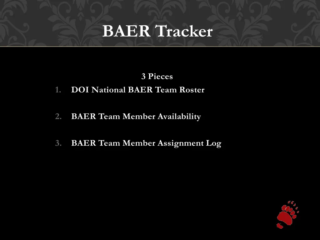 baer tracker