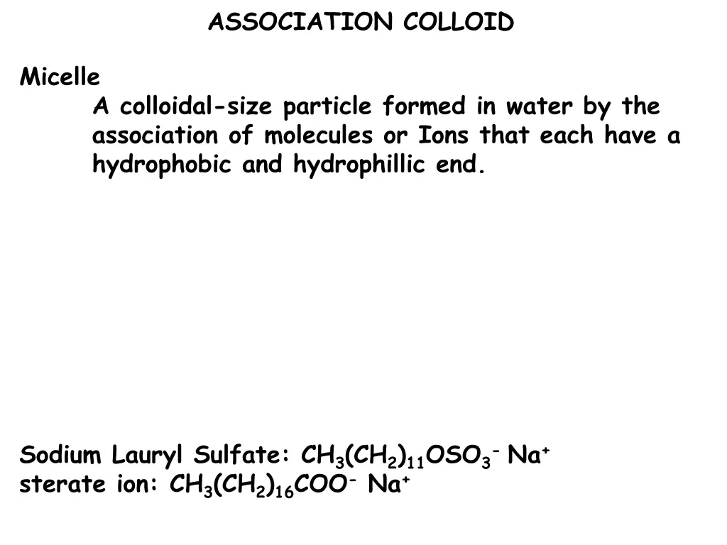 association colloid