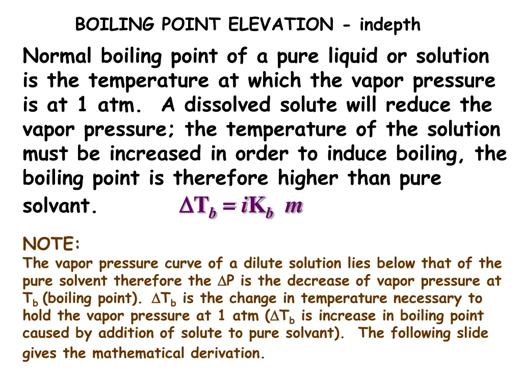 boiling point elevation indepth normal boiling