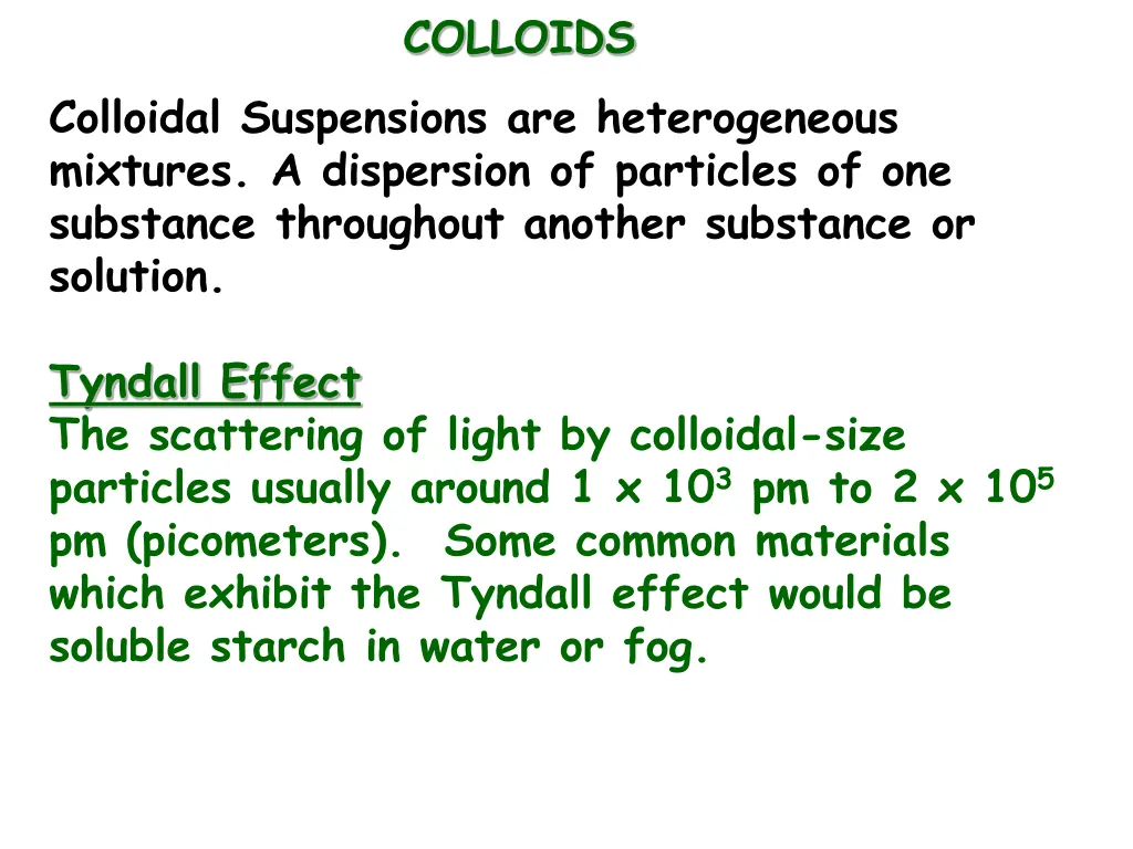 colloids