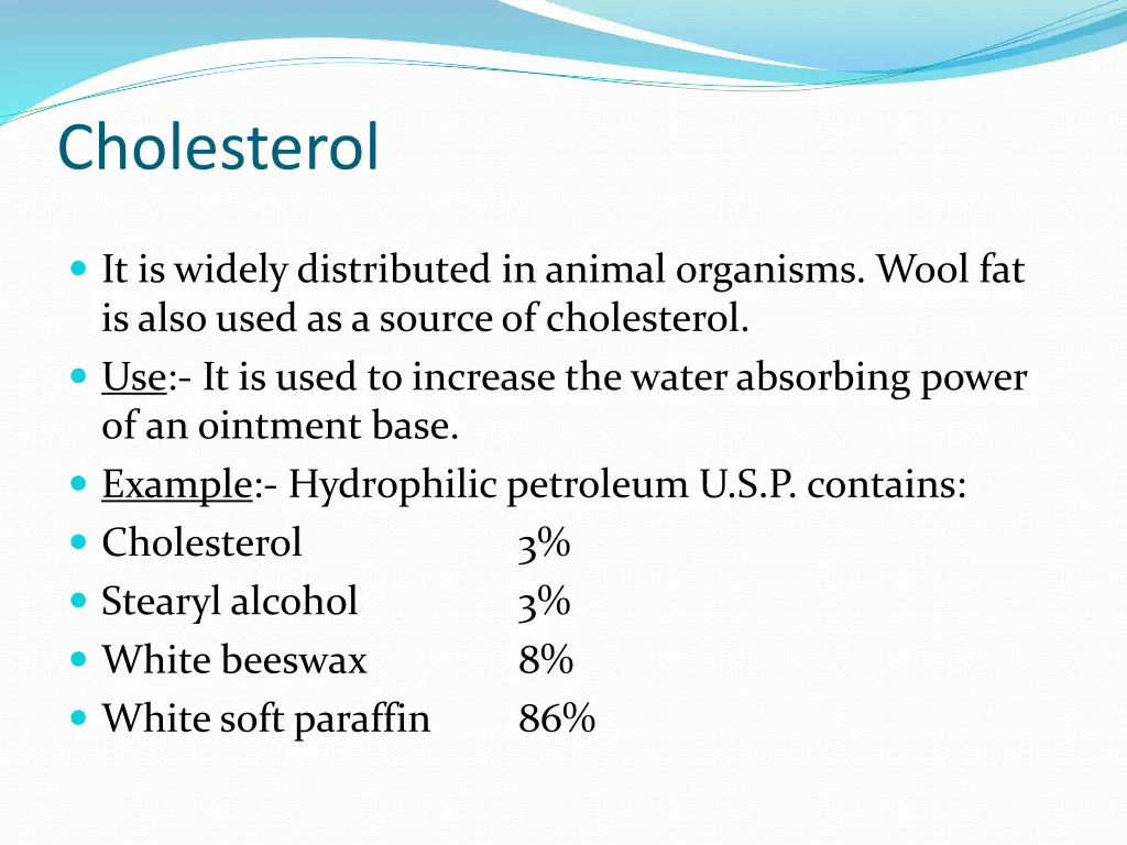 cholesterol