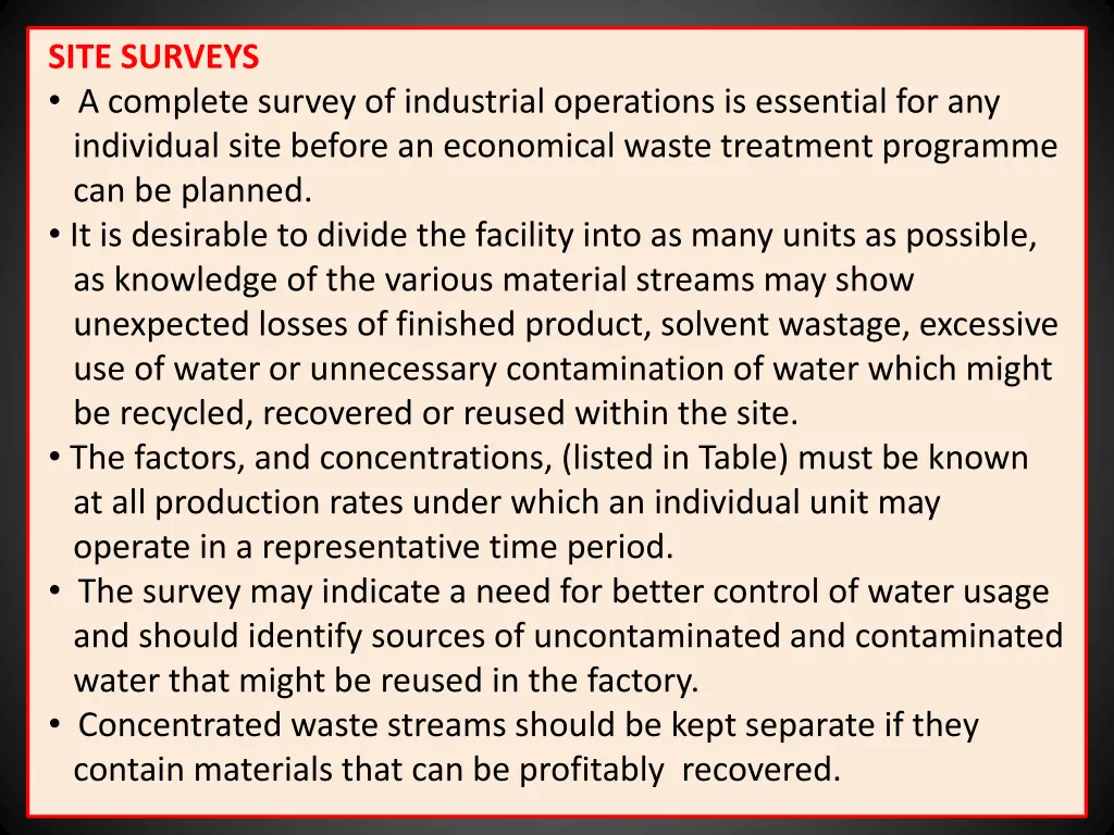 site surveys a complete survey of industrial