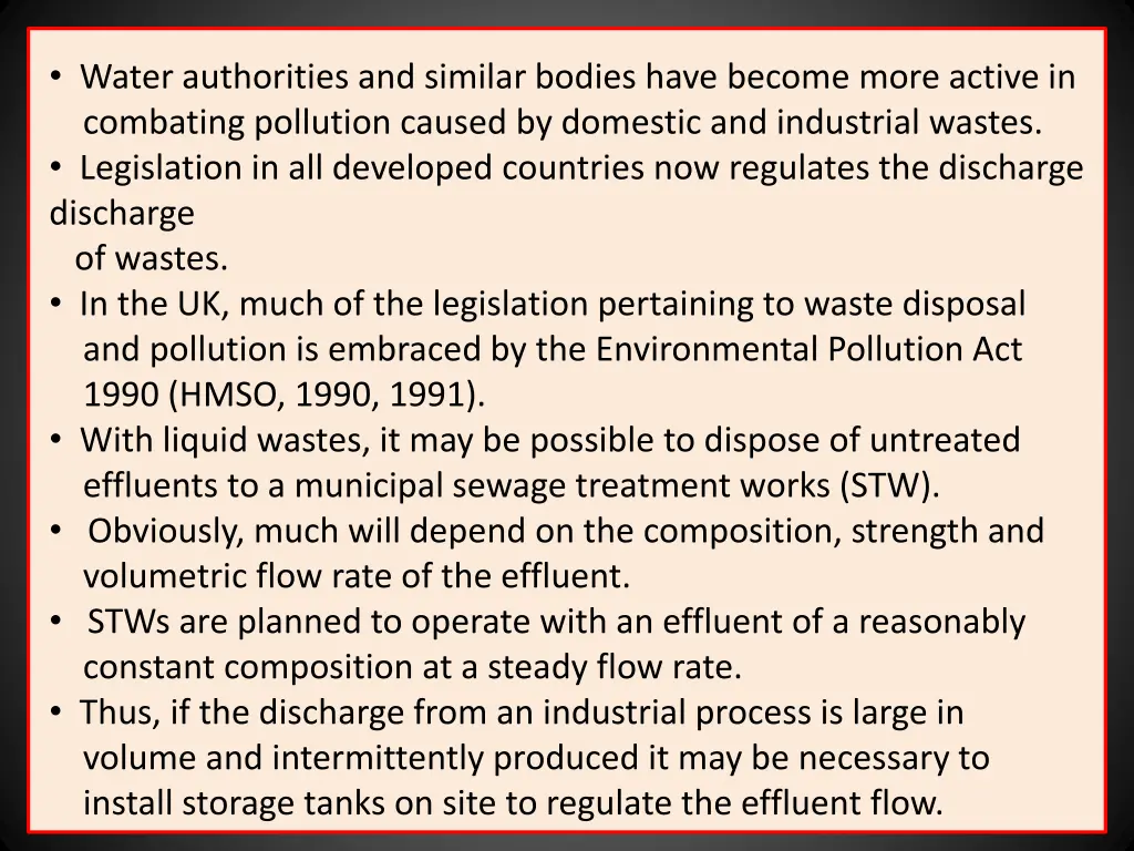 water authorities and similar bodies have become