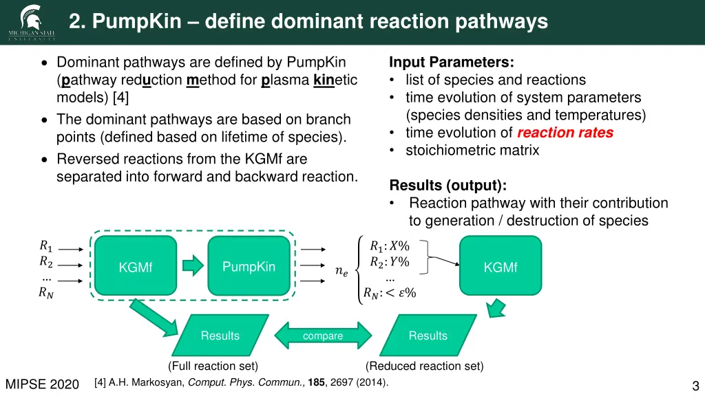 2 pumpkin define dominant reaction pathways