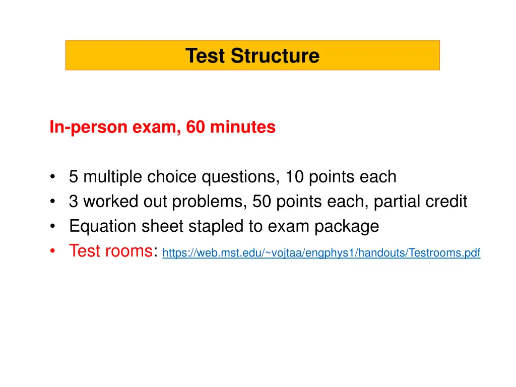 test structure