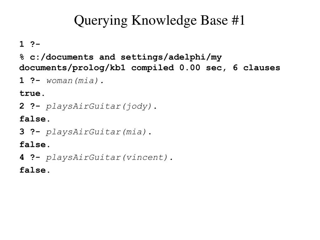 querying knowledge base 1