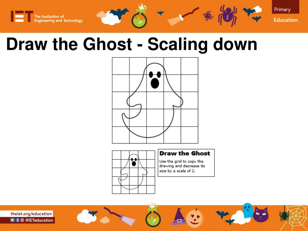 draw the ghost scaling down