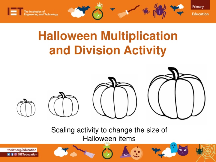 halloween multiplication and division activity