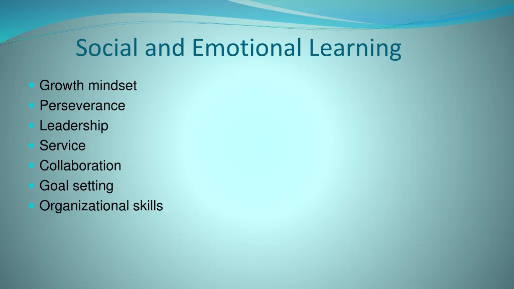 social and emotional learning