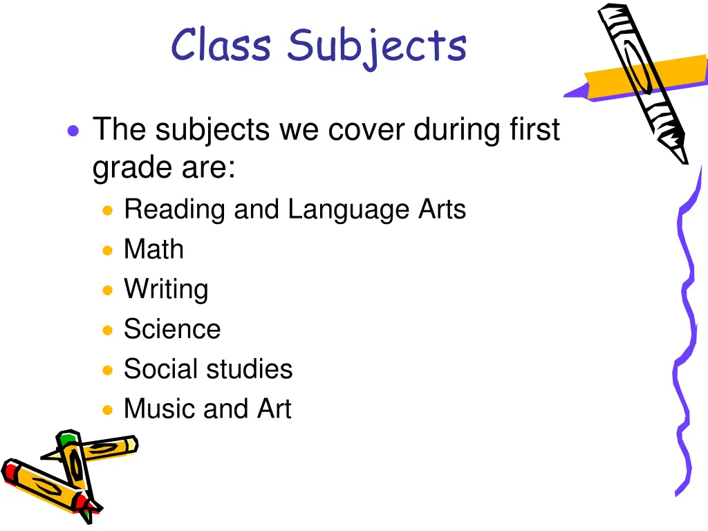 class subjects