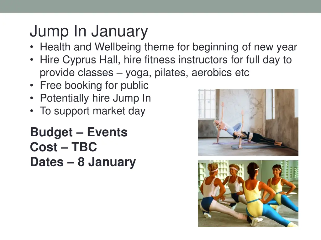 jump in january health and wellbeing theme