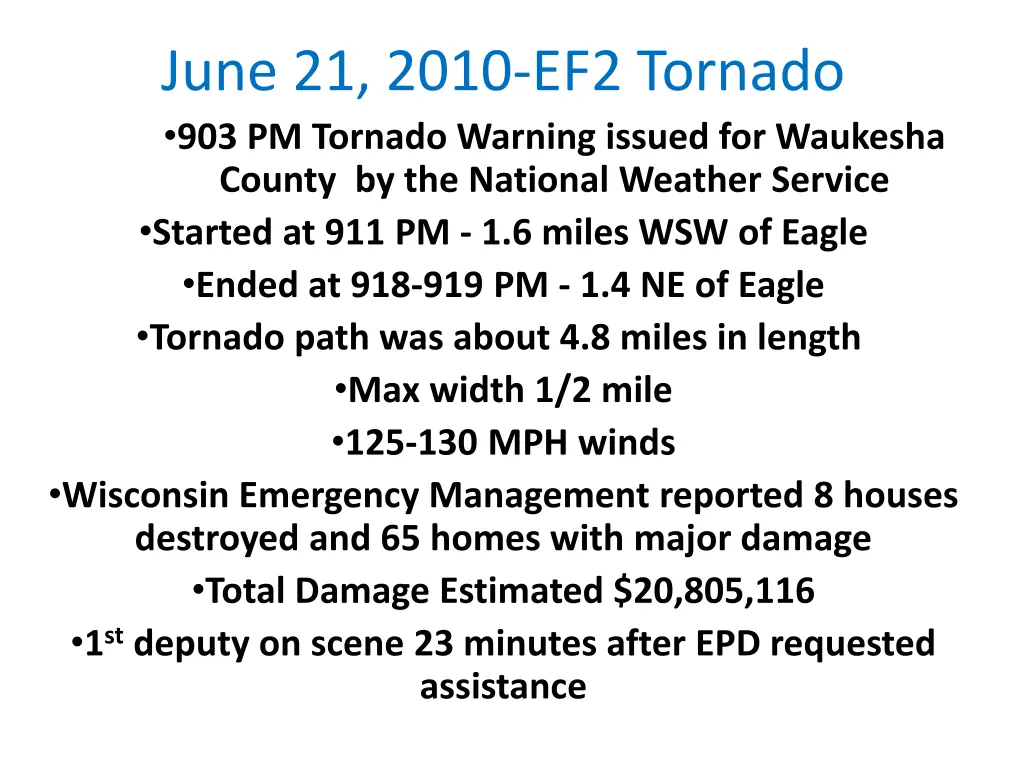 june 21 2010 ef2 tornado 903 pm tornado warning