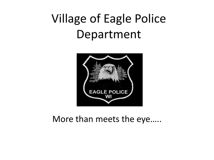 village of eagle police department