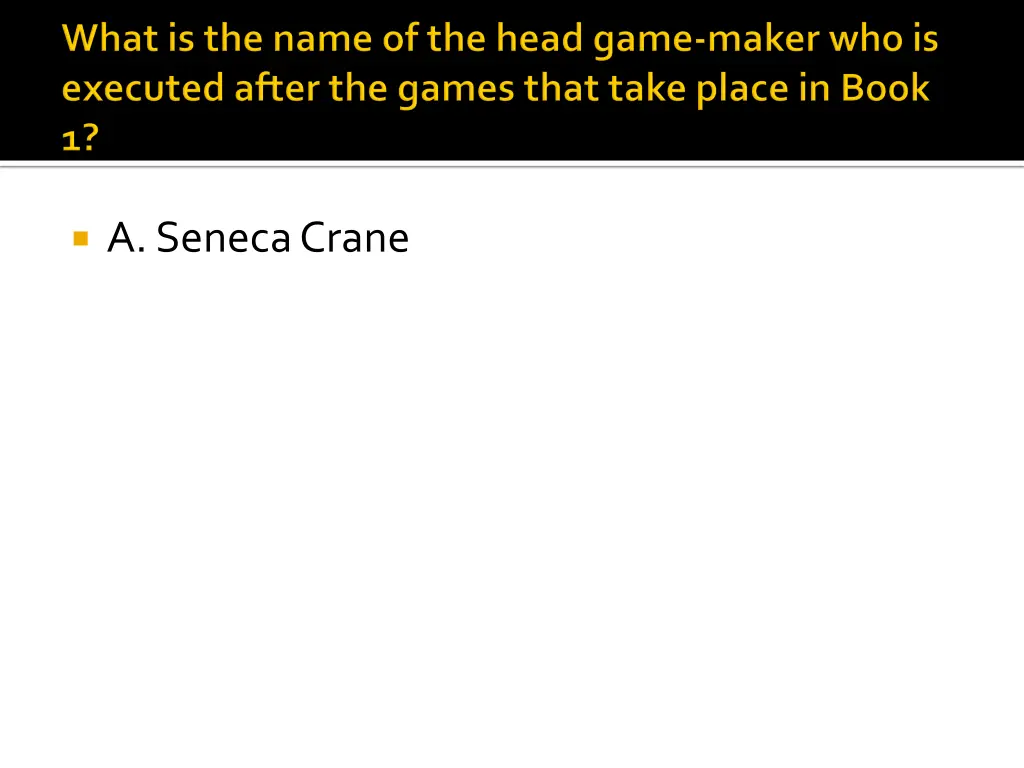 a seneca crane