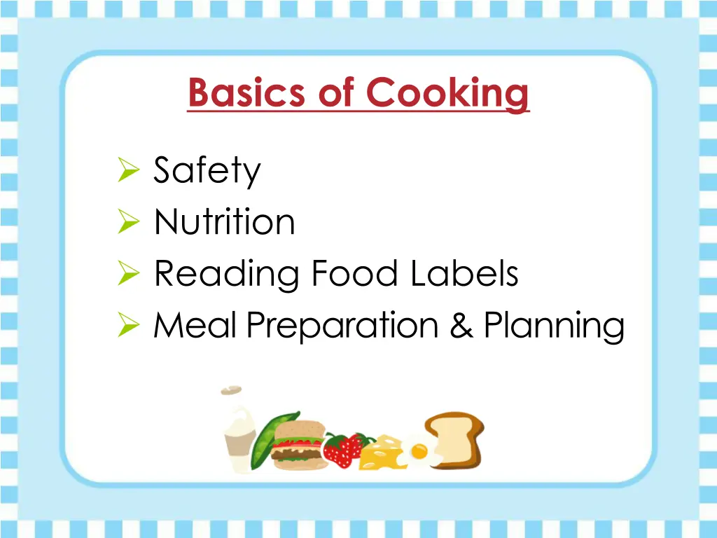 basics of cooking