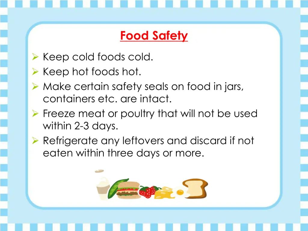 food safety