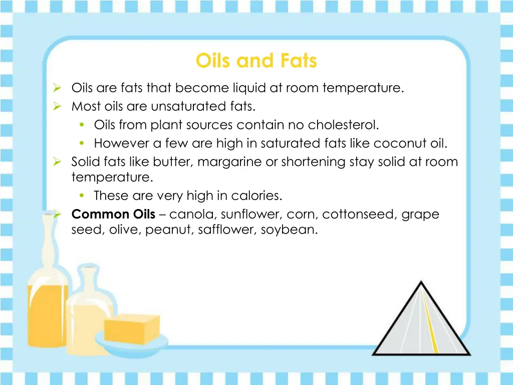 oils and fats