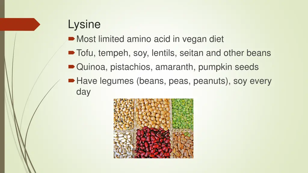 lysine most limited amino acid in vegan diet tofu