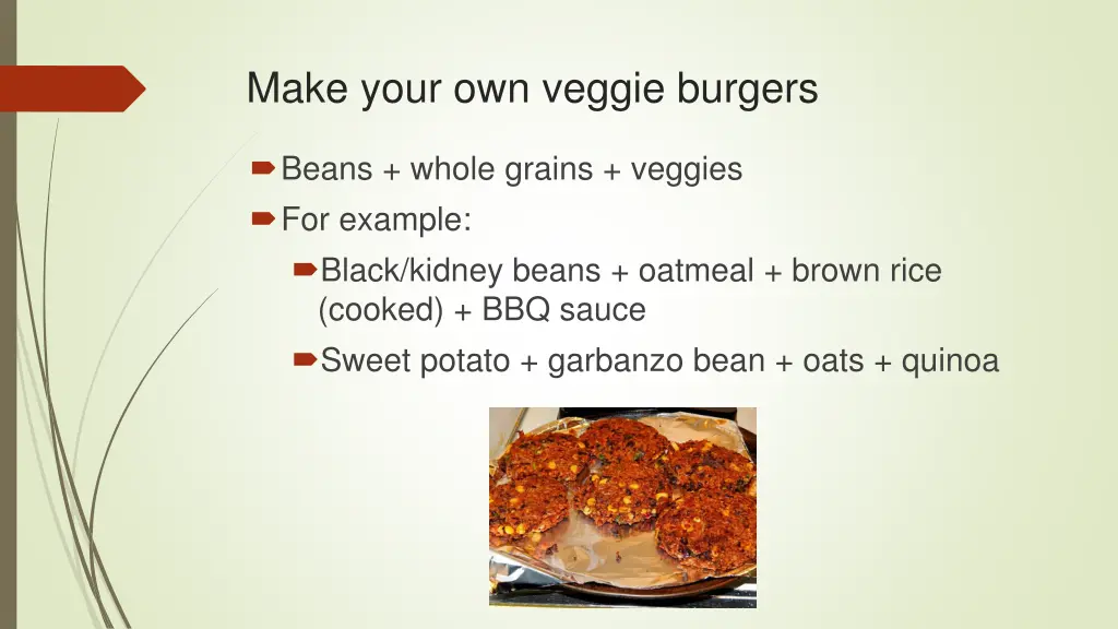 make your own veggie burgers