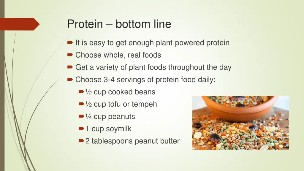 protein bottom line