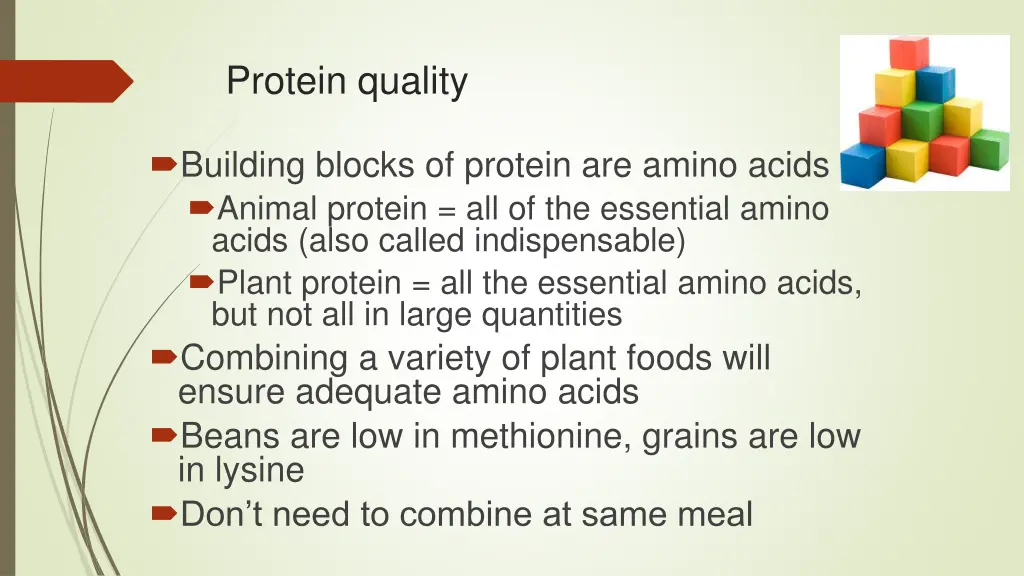 protein quality